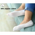 thumbnail image 4 of 5-Pack No Show Socks for Women Size 6-9 Ankle Invisible Non-slip Athletic Socks, 4 of 7