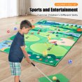 thumbnail image 4 of Kids Golf Set with Thickened 3MM Golf Game Mat Erasable Scoreboard Club Sticky Balls Golf Practice Mini Golf Game for Children as shown, 4 of 5