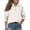 White, variant on CCRFTGI Polo Shirts for Child Girls 7-8 School Uniform Polka Dots Shirts Athletic Tennis Button Up Collared Polos Casual Long Sleeve Summer Tops Mint Green 11-12 Years