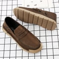 thumbnail image 5 of Men's Casual Shoes Loafers Shoes Slip-On Walking Driving Shoes Comfortable Hand Stitching Non-Slip Loafer Shoes Moccasins Classic Brown 7, 5 of 7