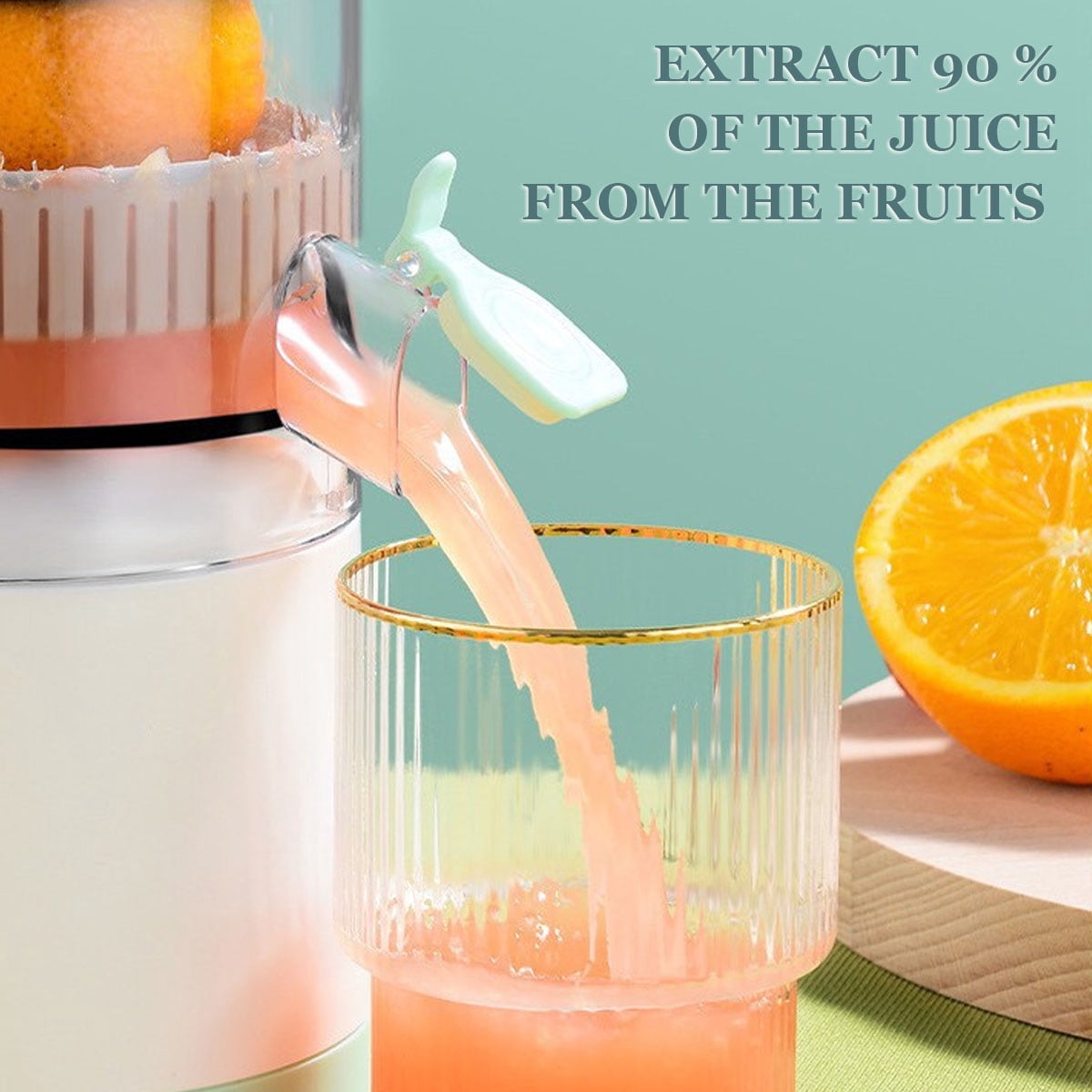 Yiliangx Portable Citrus Juicer,Orange Juicer Machine, Wireless Electric Citrus Juicer for Orange, Lemon, Grapefruit,7.2V