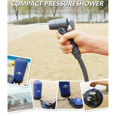 shower pressure bathing inflatable lightweight hiking camping pump outdoors foot bag water outdoor beach 11l pvc