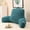 Dark Green, variant on Reading Pillow with Armrest and Back Support for Bed, Sofa, and Floor Use (Green Flannel, Standard Size)