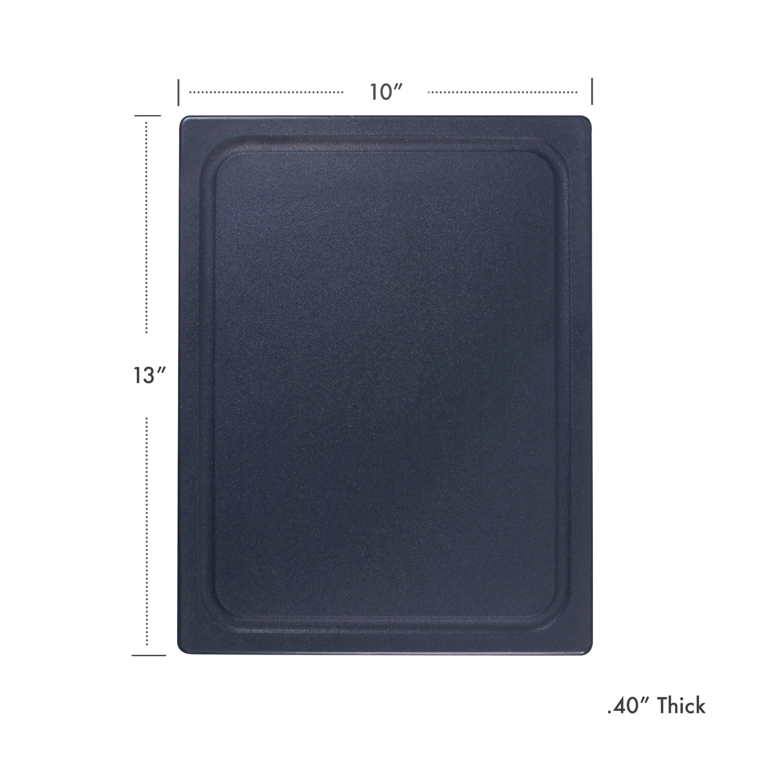 Dexas 10 x 13 Poly Cutting Board with Juice Well in Indigo