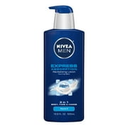 NIVEA Men Express Absorption 3 in 1 Revitalizing Lotion, 16.9 fl. oz.