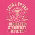 thumbnail image 6 of Wild Bobby Loyal To One Dedicated Steadfast In Faith | Religious Bible Verse John 14:6 Inspirational/Christian Women Slim Fit Junior Tee, Raspberry, Large, 6 of 6