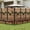 Brown, variant on Uforic Outdoor Privacy Screen with Planter Box, 72"H x 42"W Wood Fence Panel for Backyard, White