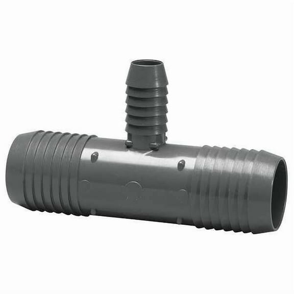 PVC Reducing Tee, Insert, 2 in x 2 in x 1 1/2 in Pipe Size