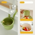 thumbnail image 4 of HomeDM Faucet Hanging Filter Basket, Kitchen Sink Drain Strainer Basket, Multifunction Kitchen Sink Food Catcher Basket, Plastic Food Waste Filter and Vegetables Fruits Clean, 4 of 7
