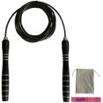 thumbnail image 1 of Cuerda de Saltar, 9.2 Pies, Cable de Acero, Mango de Aluminio, Rodamientos 360, Ajustable, Boxeo, MMA, HIIT, 1 of 4