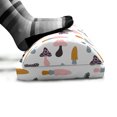 thumbnail image 5 of Mushroom Foot Rest, Colorful Pattern with Morchella Morel Porcini Mushrooms in Cartoon Style, Non-Slip Backing Adjustable Ergonomic Memory Foam Leg Support for Office, Multicolor, by Ambesonne, 5 of 5