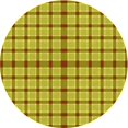 thumbnail image 1 of Ahgly Company Machine Washable Indoor Round Transitional Yellow Area Rugs, 5' Round, 1 of 1