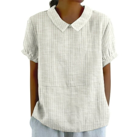 JAWAFANGE Day Prime Deals Today 2024 Swim Cover Up For Women Flannel Shirt For Women Boho Clothes For Women S Oversized Shirts Asymmetrical Tops For Women Plus Size Tops White Tops For Women