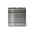thumbnail image 3 of Aga Ael361df Elise Series 36" Wide 4.5 Cu. Ft. Free Standing Dual Fuel Range - Cornwall, 3 of 7