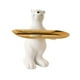 thumbnail image 4 of Figura de oso Adorno de mesa Bandeja de almacenamiento de la bandeja creativa Aretes Anillos Bandeja de dulces para el gabinete de entrada al estante De pie, 4 of 9
