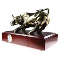 thumbnail image 1 of Bluestone Z149BL Large Wall Street Bull - Bronze, 1 of 1