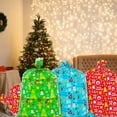 thumbnail image 6 of GuassLee 3 Pack Large Christmas Gift Bags - 49" x 35.5" Xmas Jumbo Plastic Present Wrap Bags Reusable Party Favor Bags with Gift Tag Cards for Xmas Huge Gifts Decorations Holiday Gift Giving, 6 of 7