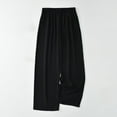 thumbnail image 2 of Besolor Women's Summer Pajama Pants Casual Comfy Elastic High Waist Wide Leg Lounge Pants Bottoms Homewear, 2 of 7