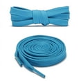 thumbnail image 2 of 2pair Double Layers Flat Shoelaces Lake Blue for Sneakers Adults Kids 24-72 Inch, 2 of 7