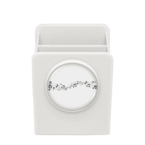 Blue Music Movg 5-le Staff Desk Pencil Holder Cup Pen Organizer