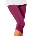 thumbnail image 3 of Women's High-Waisted Soft Touch Leggings with No See-Through Fabric and Wide Waistband, Buttery Smooth Feel for All Day Wear Wine XXXL, 3 of 6
