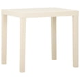 thumbnail image 1 of vidaXL Table de Jardin Blanc 79x65x72 cm Plastique, 1 of 4