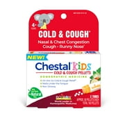 Boiron Chestal Kids Pellets, Homeopathic Medicine for Cold & Cough Relief, Nasal & Chest Congestion, Cough, Runny Nose, 2 x 80 Meltaway Pellets
