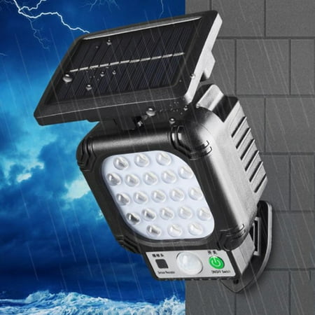 

Kotyreds LED Street Lamp 3 Modes Outdoor Solar Light PIR Motion Sensor for Porch Driveway