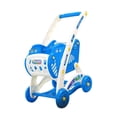 thumbnail image 3 of Carrito de compras para niños, juego de carrito de supermercado de lujo, carrito de compras azul, 3 of 8