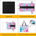 thumbnail image 3 of Colorful Tie Dye Vortex Waterproof Picnic Blanket with Foldable Zipper, Suitable for Outdoor Use, Suitable for Travel, Camping, Beaches, Parks, Grasslands, Picnic Blanket Accessories, 3 of 7
