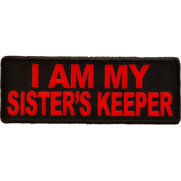 I Am My Sister's Keeper Patch In Red