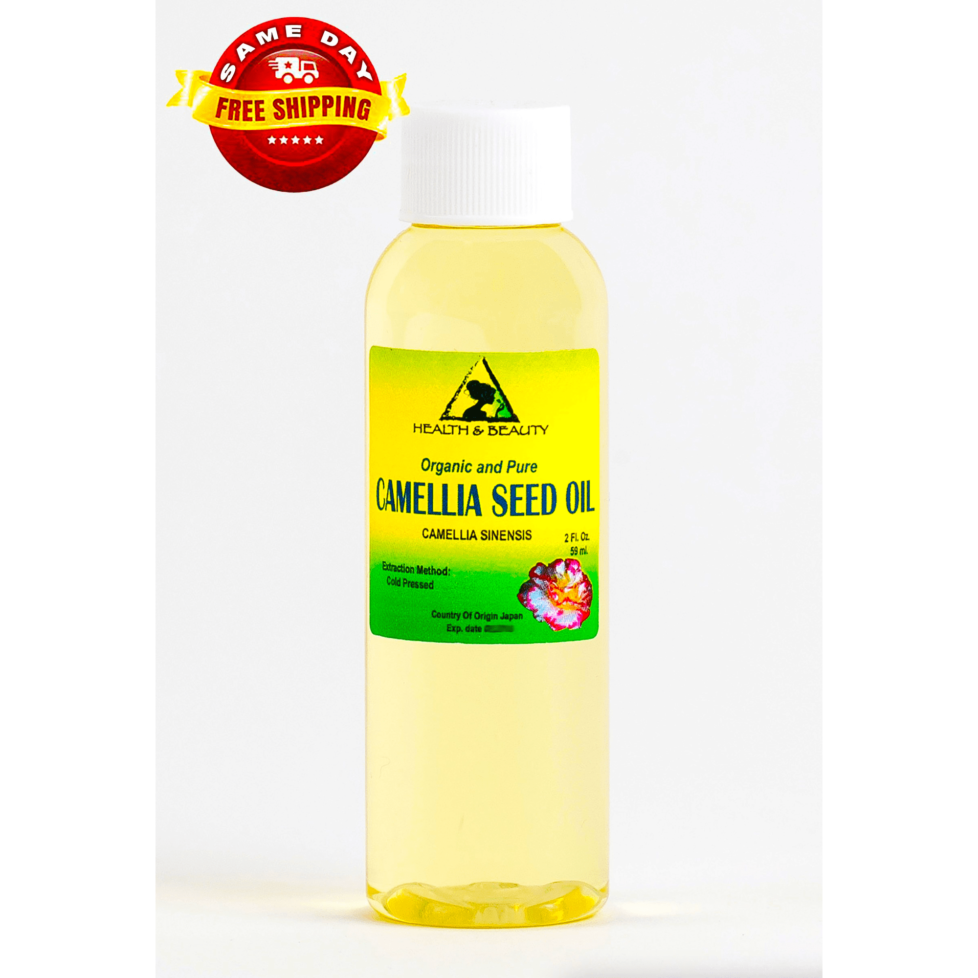 Camellia / Camelia Seed Oil Unrefined Virgin Organic Carrier Cold Pressed 100% Pure 2 oz