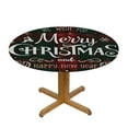 thumbnail image 3 of HAOXIT Round Table Cloth Christmas Buffalo Plaid Tablecloth Elastic Edge Fitted Table Cover Fits Round Tables 38"-42, 3 of 8