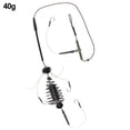 thumbnail image 1 of Bgsha 1pc 50cm Carp Fishing Feeder Bait Cage Hook Rig Set Inline Method Feeder 8# Fishhook Lure Cages Designed With Sinker Accessories, 1 of 10