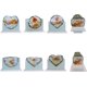 thumbnail image 5 of Kit para hacer sushi NQ 10 piezas Molde para Rollos de Arroz 5 formas Únicas Blanco crema, 5 of 5