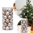 thumbnail image 2 of 30pcs 2.36 Inch Modern Christmas Balls Ornaments, Mini Xmas Tree Hanging Decorations Set for Christmas Brithday and Holiday Party Home Decor, 2 of 9