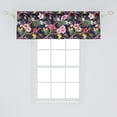 thumbnail image 2 of Tropical Window Valance, Minimalistic Style Exotic Leaves Hibiscus Flowers Plumerias Branches Art, Curtain Valance for Kitchen Bedroom with Rod Pocket, 54" X 18", Mustard Reseda Green, by Ambesonne, 2 of 2