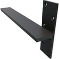 thumbnail image 5 of Ekena Millwork 2 1/2"W x 16"D Floating Steel Heavy Duty Wall Mount, Powder Coated Black, 5 of 10