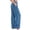 Blue, variant on Women's Fleece Pajama Pants Mid Weight Warm Lounge Bottoms Drawstring Elastic Waist Casual Soft Sleepwear