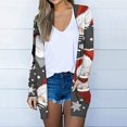 thumbnail image 1 of Cardigans pour Femmes Cardigan Mode pour Femmes Manteau Imprimé Cardigan à Manches Longues Blouse Décontractée Ample Hauts en Liquidation, 1 of 6