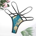 thumbnail image 4 of World Political Map with Countries, Cities Roads Lakes And Rivers Open Type Women's Panties Crotch Opening G-strings Thongs Lingeries Underwear, 4 of 7
