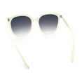 thumbnail image 7 of Womens XXL Oversized Inset Lens Large Coverage Horn Rim Plastic Sunglasses Ivory - Smoke, 7 of 7
