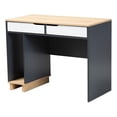 thumbnail image 1 of Bowery Hill Modern 2-Drawer Engineered Wood Computer Desk in Gray/Oak, 1 of 8