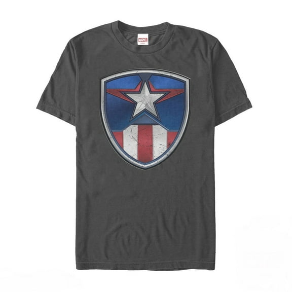 Men's Marvel Captain America Armor Suit  Graphic Tee Charcoal X Large