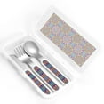 thumbnail image 4 of Fotbe Mandala for Stainless Steel Kids Silverware Set - Child and Toddler Safe Flatware - Children's Knife, Fork And Spoon Set - Metal Kids Cutlery Set, 4 of 8