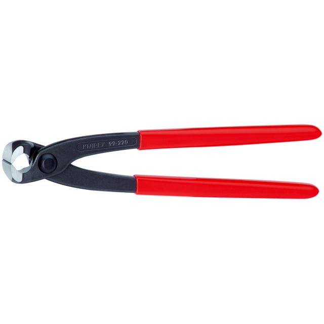 KNIPEX 99 01 300 SB Pinzas para armadores (Pinzas Rabitz o de trenzador) recubierto de plástico acabado pavonado 300 mm
