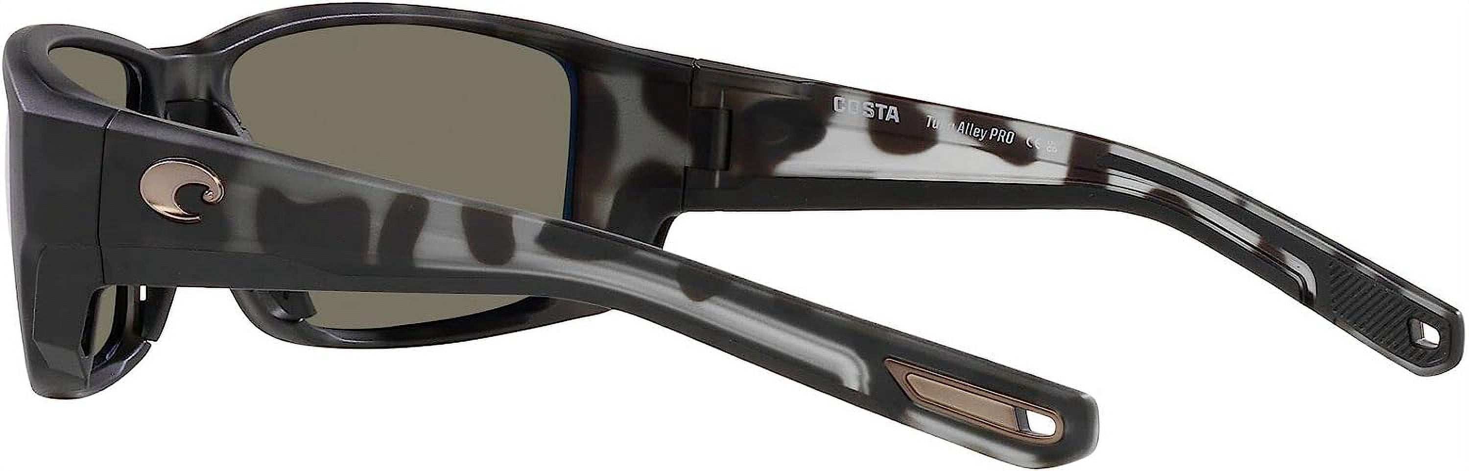 Costa Del Mar Tuna Alley Pro Blue Mirror Polarized Glass Men's Sunglasses 6S9105 910513 60