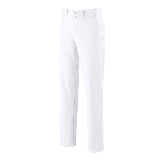 Pantalón de béisbol juvenil Mizuno para niños, blanco, talla mediana