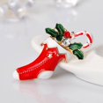 thumbnail image 2 of Yuarrent Decorado Árbol de Navidad Botas de Papá Noel Muñeco de nieve Campana Broche Bufanda Collar Solapa Broche de Navidad Regalo de niña Kits de decoración para fiestas No.99 Yuarrent JR0793-99, 2 of 6