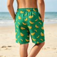 thumbnail image 4 of FYDUU Boys Swim Trunks with Compression Liner Kids Bathing Suit Printed Elastic Waist Casual Beach Shorts Lightweight Swimwear Bottoms Versatile Pants 5-6 Years, 4 of 6